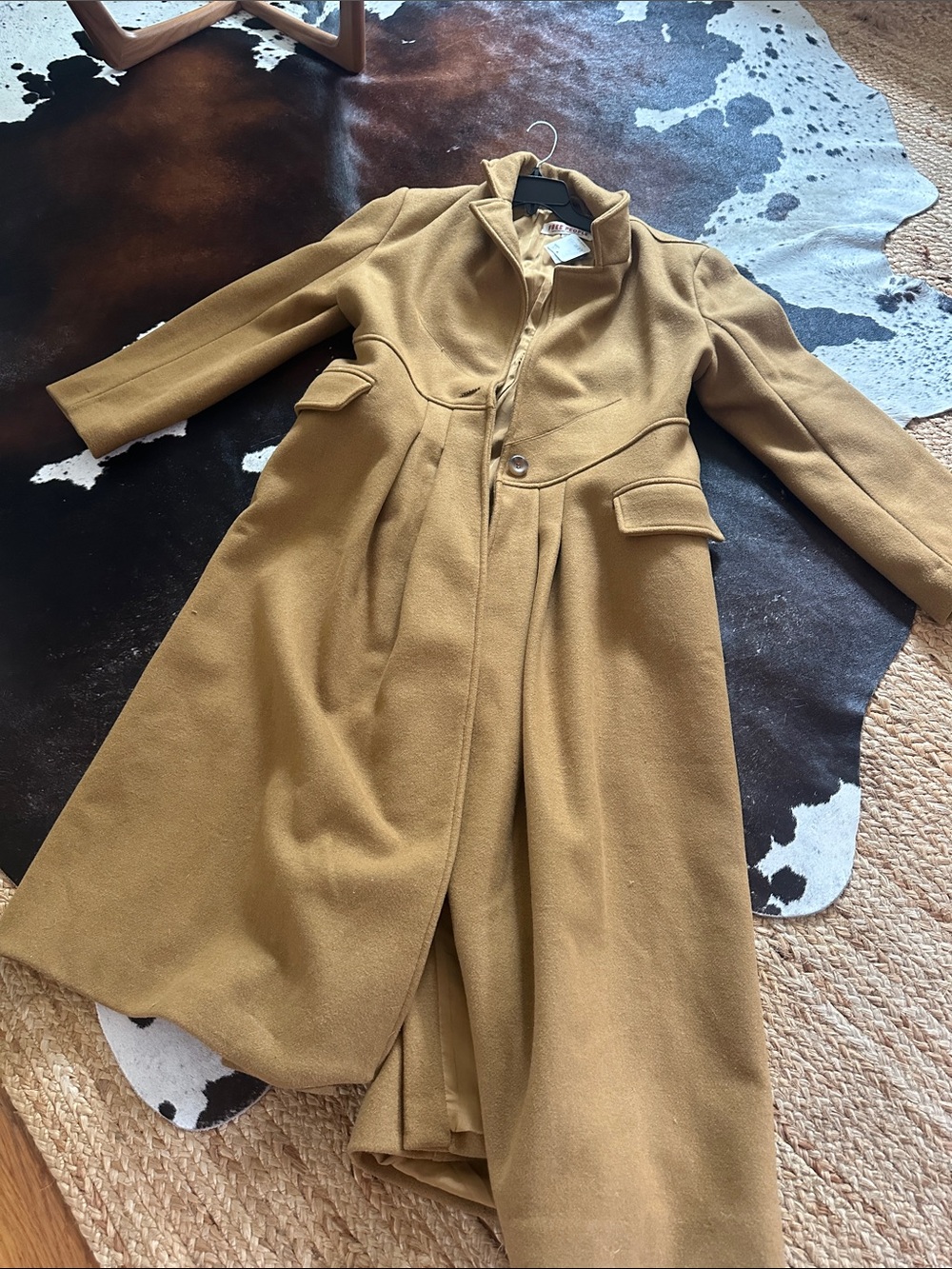 Free People Long Camel Trench Coat